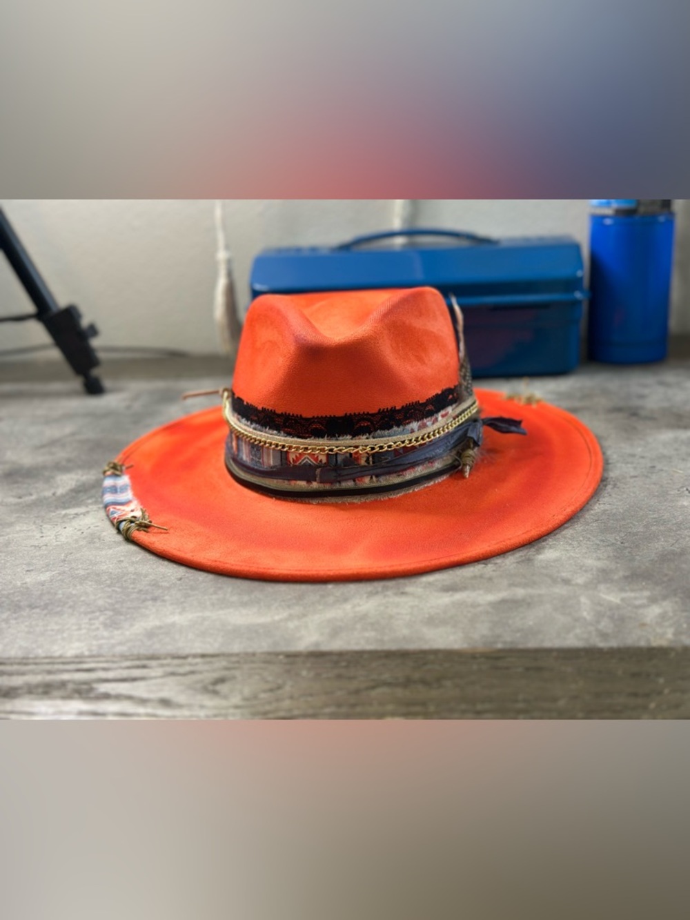 NWT Tear Drop wide Brim Fedora!